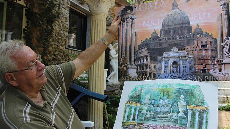 Mittels Fotomontagen macht sich Manfred Ritter zunächst ein Bild, ob ein geplanter Eingriff in den Garten eine gute Idee ist - oder eben nicht.  Foto: Diana Fuchs