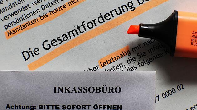 Vorsicht: Das Polizeipräsidium Unterfranken warnt vor Briefen von vermeintlichen Inkasso-Unternehmen.