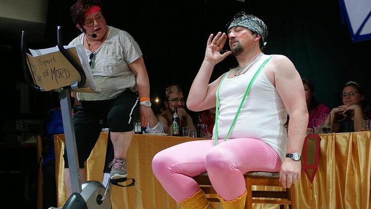 Ulla Opel und Markus Wachter hatten so ihre eigene Vorstellung von der Fitness. Foto: Joachim Beez