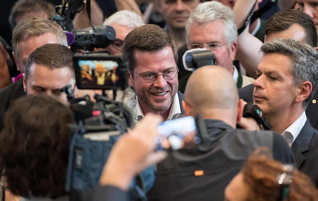 Wahlkampf der CSU - Karl-Theodor zu Guttenberg in Kulmbach
