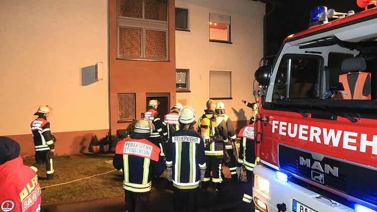 Brand in der Silvesternacht in Strullendorf Foto: Ferdinand Merzbach