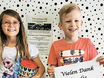 Marie und Linus waren ebenfalls aktiv, sie halfen bei der Umsetzung des Hygienekonzeptes.