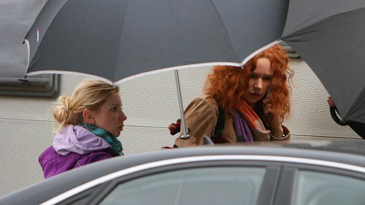 Wurde bei den Dreharbeiten in Coburg stets von der Öffentlichkeit abgeschirmt: Veronica Ferres mit rot gefärbten Haaren. Foto: CT-Archiv/Hecky