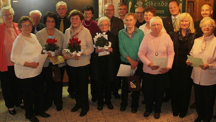 Zum 125-jährigen Bestehen des Vereins wurden zahlreiche treue Mitglieder geehrt. Foto: Sonja Adam