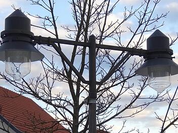 Ein Beispiel für LED-Leuchten. Dieses Foto wurde nicht in Haßfurt aufgenommen (sondern im Markt Oberelsbach) und dient lediglich der symbolhaften Bebilderung. Foto: Marion Eckert