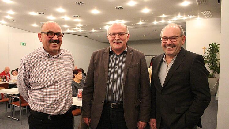 Bestätigter Vorstand: Rüdiger Joachim, Anton Kiefer, Heribert Jakobsche. Julia Raab