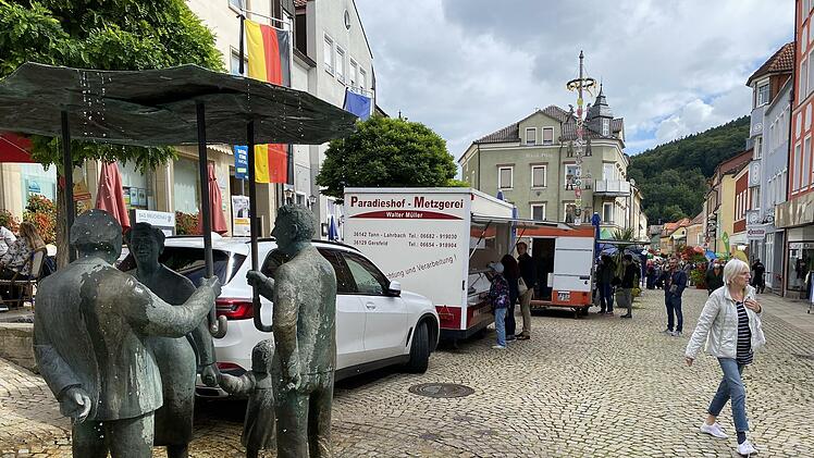Nach einem Jahr Pause war wieder Regionalmarkt in Bad Brückenau.