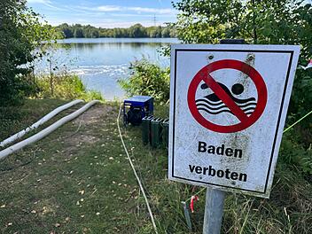 An der Kiesw&auml;sch darf aktuell nicht gebadet werden.