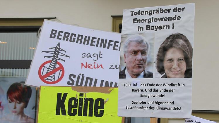 Demonstration gegen Südlink am 15. Mai 2017 in Bad Kissingen; Foto: Ralf Ruppert