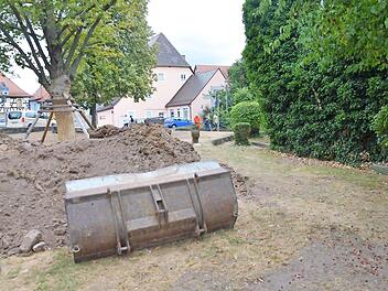 Bald beginnen die Kanalarbeiten im Schlossgraben.  Foto: bp