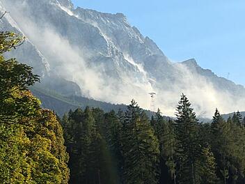 Gro&szlig;er Felssturz an der Zugspitze