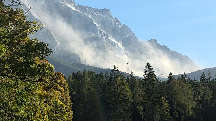 Gro&szlig;er Felssturz an der Zugspitze