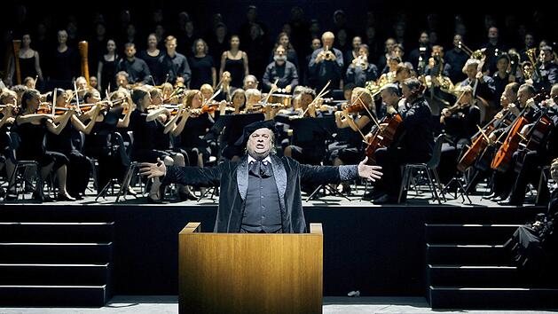 Mit der Wagner-Oper "Die Meistersinger von Nürnberg" wurden die Bayreuther Festspiele 2017 eröffnet. Probenfoto von 2017.   Foto: Enrico Nawrath/Festspiele Bayreuth/dpa