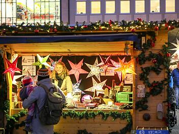 Der Bamberger Weihnachtsmarkt wurde am Donnerstagabend offiziell eröffnet. Foto: Harald Rieger
