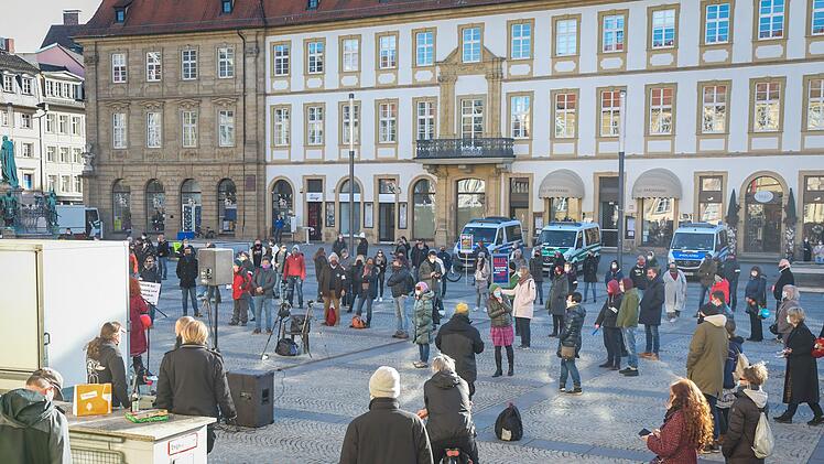 Corona-Demo in Bamberg