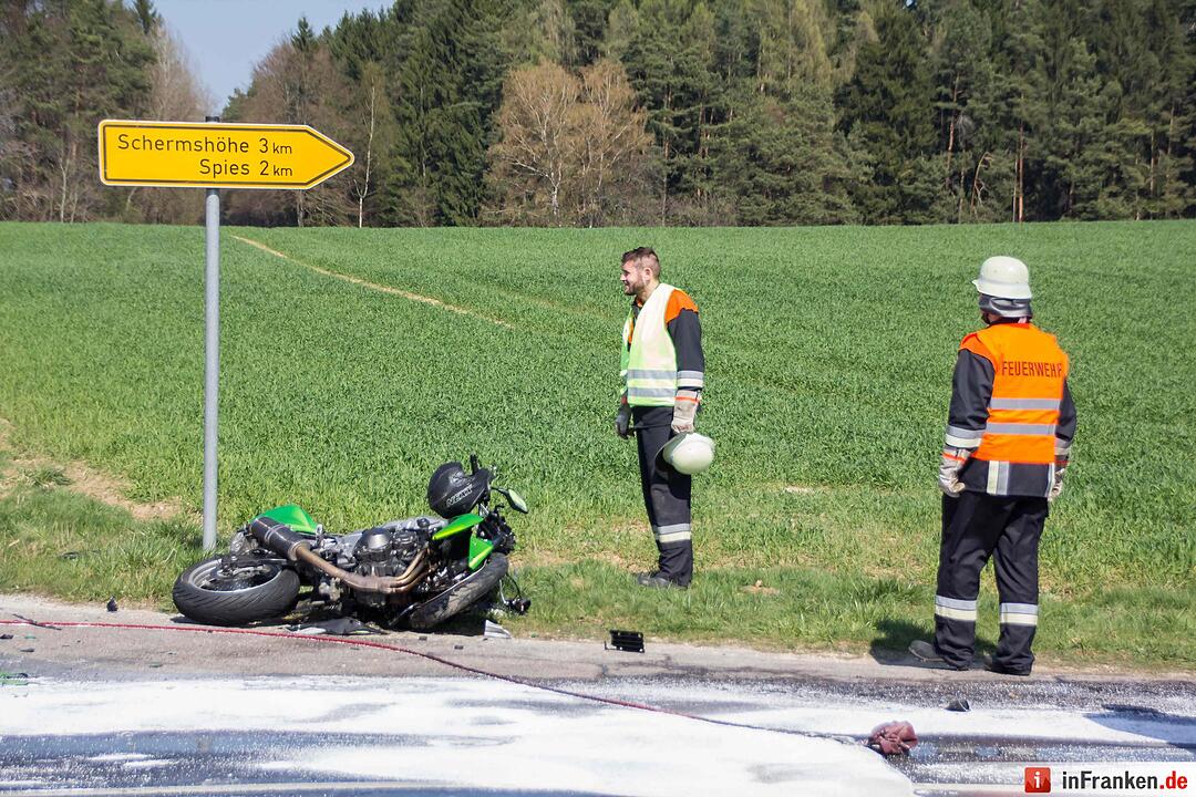 Schwerer Motorradunfall bei Hetzendorf