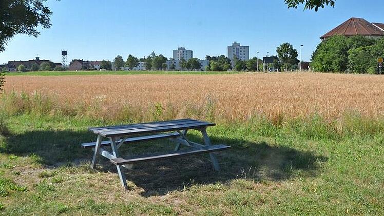 In der Nähe der Fachklinik (rechts) entsteht das neue Wohngebiet "In der Reuth".  Fotos: Bernhard Panzer