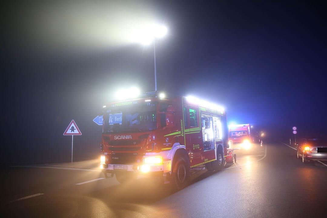Oberfranken: Schwerverletze nach Frontalcrash an Autobahnauffahrt