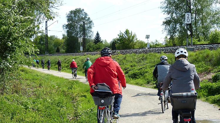 Fahrradtour zum Bahnausbau in Bamberg am 10. Mai 2019. Foto: Julian Megerle