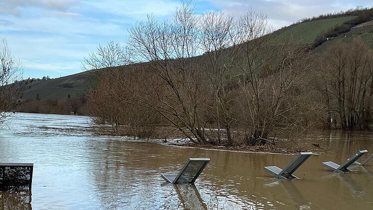 Randersacker: Hochwasser flutet beliebte "Mainlände" - Feuerwehrkommandant erklärt Situation