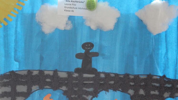 "Alte Aischbrücke" von Leonie Pilsl (10 Jahre, Klasse 4b, Grundschule Süd)