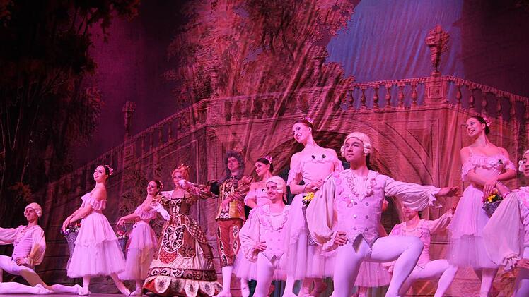 Die Prinzen umgarnen Dornröschen an ihrem 16. Geburtstag. Foto: Sonja Adam