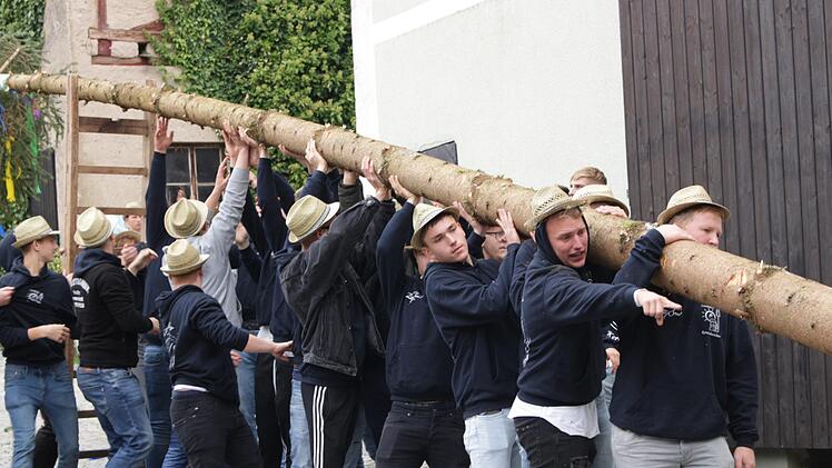 Die Fichte war in diesem Jahr 28 Meter lang.