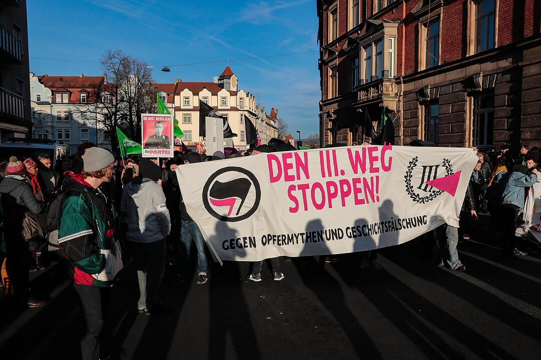 Fest der Demokratie, III. Weg und Anti-Nazi-Demonstrationen in Bamberg