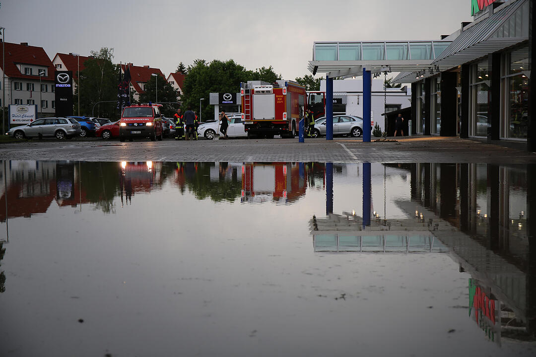 Unwetter: Überschwemmungen in Kulmbach und Kronach