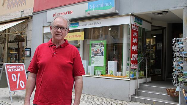 Matthias Dittmayer zieht die Konsequenz aus der zur&uuml;ckgehenden Kundenfrequenz. Anfang Juli schlie&szlig;t er seinen Laden in der Fu&szlig;g&auml;ngerzone. Foto: Ulrike M&uuml;ller