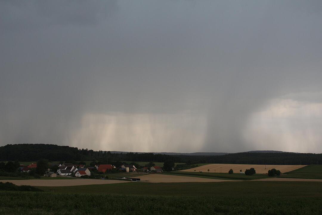 Unwetter zieht über Mittelfranken