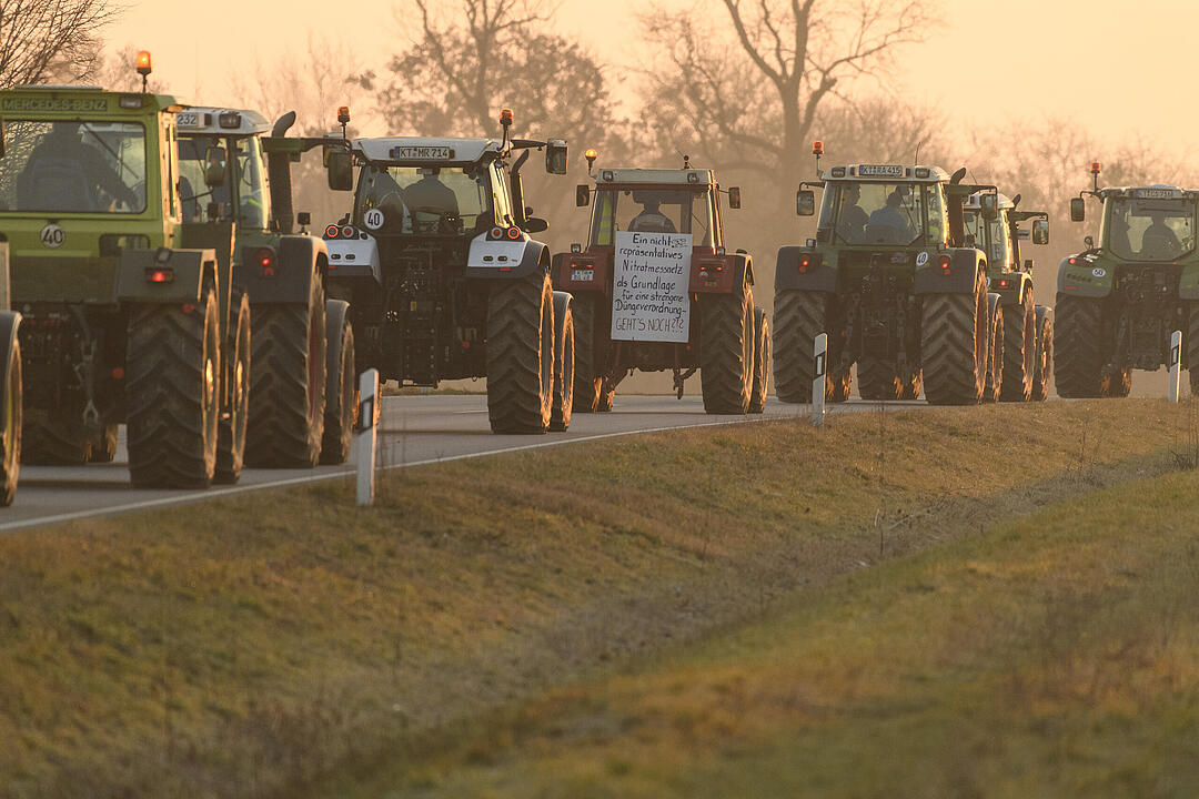 Bauerndemo... auf dem Weg nach N&uuml;rnberg