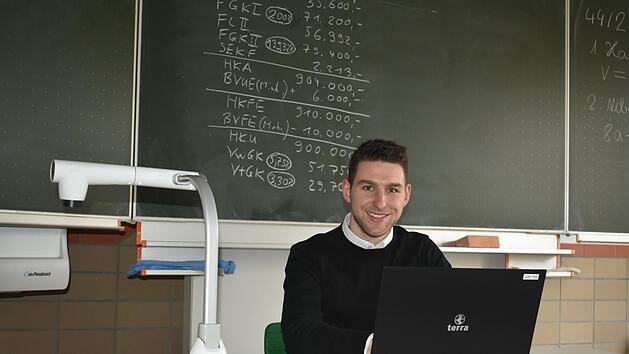 In Zeiten von Corona finden auch f&uuml;r Landessch&uuml;lersprecher Tobias Fritz Konferenzen &uuml;berwiegend digital statt.