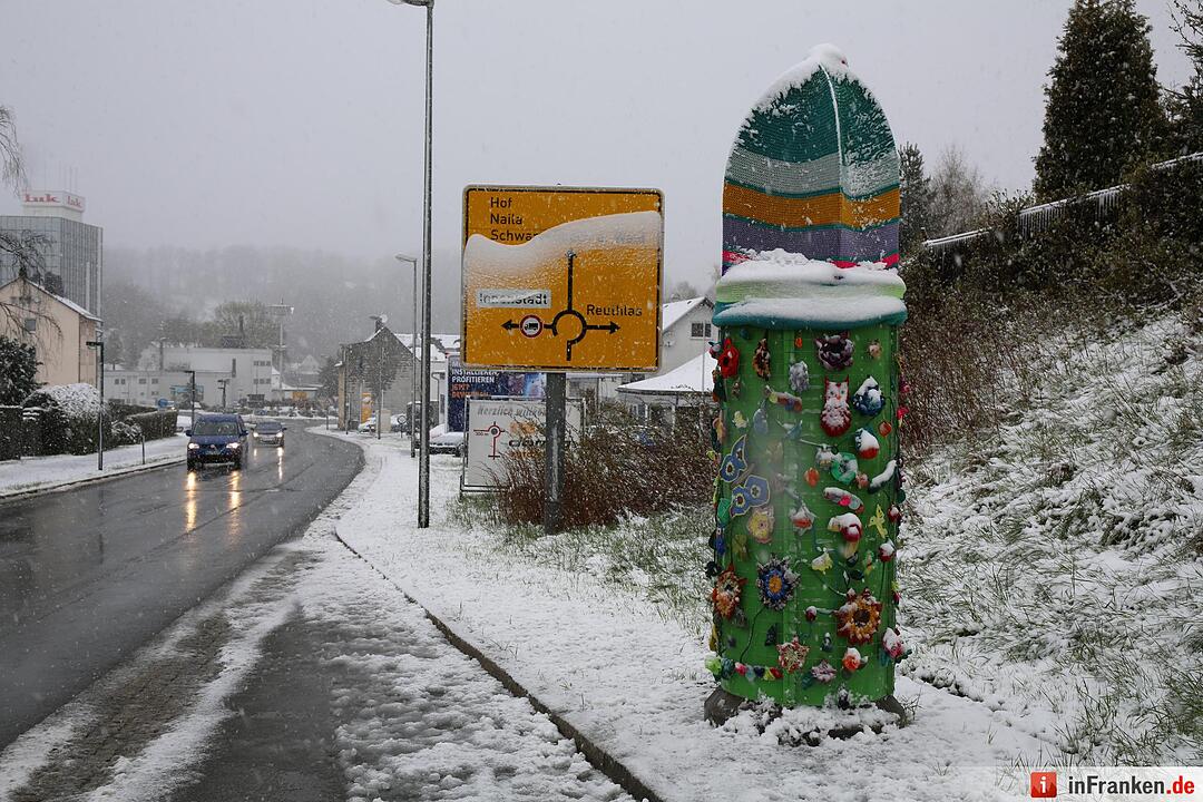 Winter im April 2016 in Franken