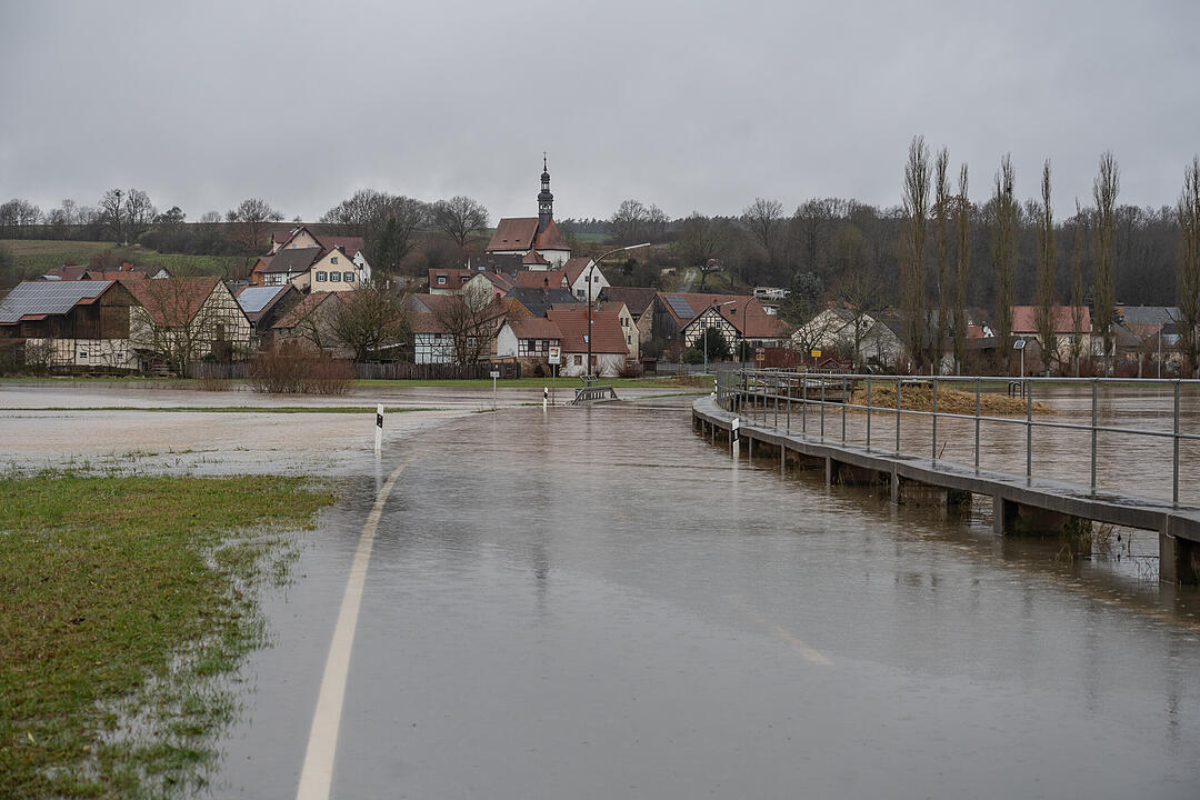 Hochwasser an der Itz: Weiterer Regenfälle erwartet