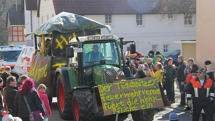 Faschingsumzug in Oberlangenstadt. Foto: Veronika Schadeck