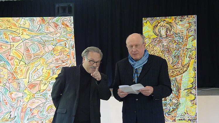 Vernissage in der Galerie Form und Farbe mit Werken von Joachim Hunger. Foto: Brigitta Kempe-Wolf