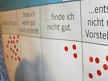 Angesichts dieser Bepunktung werden die Stadtplaner für Hallstadts Zentrum wohl einiges überdenken müssen. Foto: Anette Schreiber