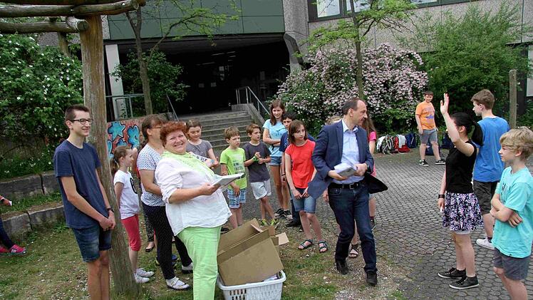 Bei der Preisverteilung  Foto: Richard Sänger