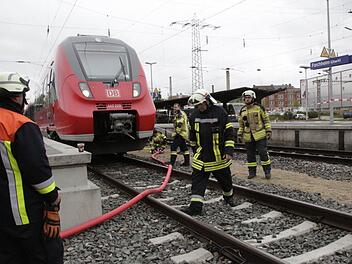 Unfall am Bahnhof Forchheim am 28.4.2015 Foto: Josef Hofbauer