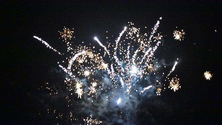 Feuerwerk über Weißenohe Foto: Petra Malbrich