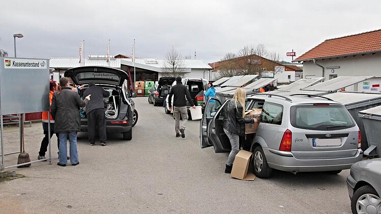 Ein alltägliches Bild, großer Andrang. Foto: Will