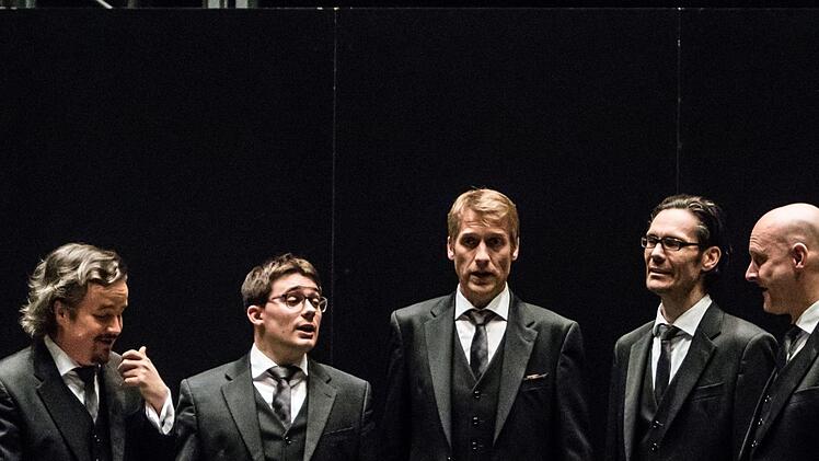 Vielseitig und brillant: Das Vokalquintett "Amarcord" aus Leipzig begeisterte vor zahlreichen Zuhörern in Coburg.Foto: Jochen Berger