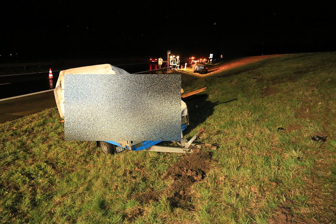 Nach Sturmböe: Unfall auf A3