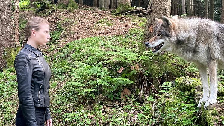 Nora Waldst&auml;ttens letzter Auftritt in der Krimireihe: Hannah Zeiler sucht im Wald nach Spuren. Ein Wolf weist ihr den Weg.