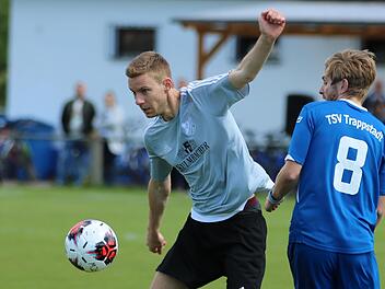 Patrick Stöth (am Ball) war zuletzt Co-Trainer beim FC Westheim. Foto: Sebastian Schmitt