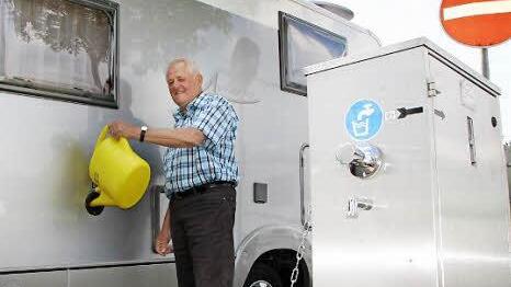 Die Ver- und Entsorgungsstation an der Bad Kissinger Kisssalis-Therme nutzt das Ehepaar Deppisch nur in Ausnahmefällen.  Foto: Ruppert