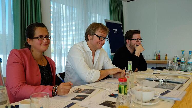 Der Jury scheint es zu gefall: Manuela Muschner, Thomas Stammberger und Philip Kern.