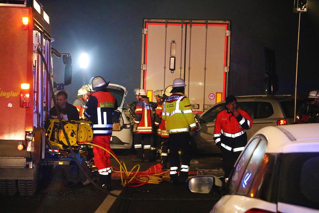 Nebel-Unfall auf A7