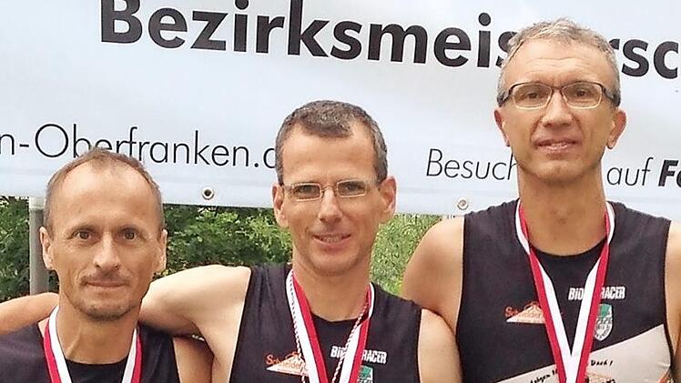 Das erfolgreiche Trio des RVC Altenkunstadt (von links): Norbert Schuberth, Marco Sesselmann und Jochen Franz. Foto: pr